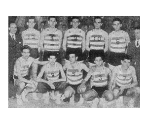 1956 – Passadiço “à pinha” para ver Campeões Nacionais de Basquetebol